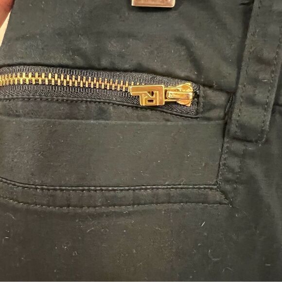 - Ralph Lauren black pants with gold side zipper size 12 - Picture 3 of 6